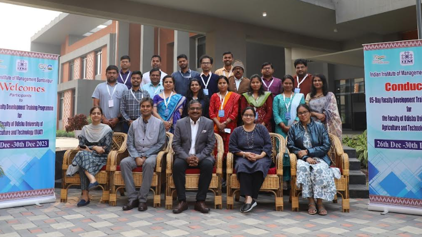Prof. Mahadeo Jaiswal, Director, IIM Sambalpur, stated, "The primary objective of the FDP was to enhance the professional growth and development of faculty members working in OUAT focused on management education