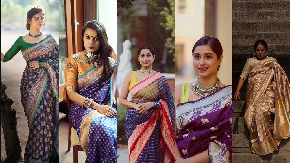 With festivals like Makar Sankranti, Pongal and Lori commencing, here are our top five saree recommendations from Straavi to embrace the festivities in its full spirits
