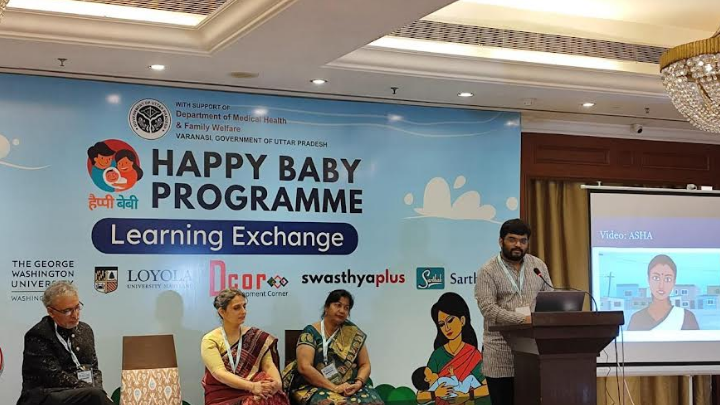 Happy Baby Programme, designed as a WhatsApp chatbot, explores new technologies such as AI and has the potential to reach people at scale with personalized messaging to ensure full immunisation of their children