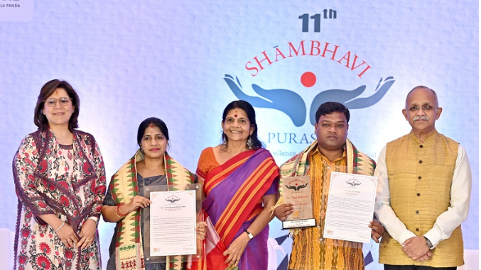 The 11th Shambhavi Puraskar by Bansidhar and Ila Panda Foundation (BIPF) was awarded to Ranjit Majhi for his exceptional work in implementing the Forest Rights Act (FRA)
