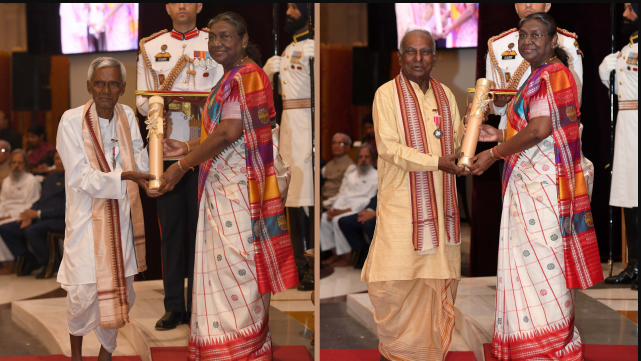The recipients of the Padma Shri were 'pattachitra' maestro Binod Maharana and renowned folk dancer Bhagwat Pradhan, recognized for their exceptional contributions to their respective art forms