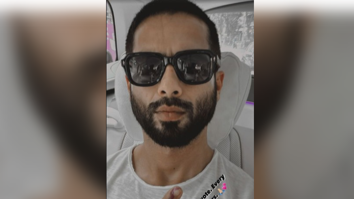 On Monday morning, Shahid took to his Instagram stories and shared a picture of himself sitting in a car, wearing a white T-shirt and sunglasses