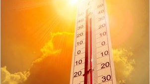 The Meteorological Department has issued warnings of summer heat in the interior and northern coastal regions, with extreme heat and thunderstorms expected along the entire coast until 14th