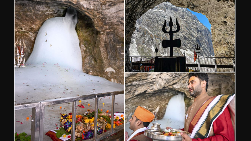 J&K Lt. Governor Manoj Sinha, who is also the chairman of the Shri Amarnathji Shrine Board (SASB), posted on his official X handle, “Today performed the 'Pratham Puja' to mark the ceremonial commencement of the Annual Shri Amarnath Ji Yatra