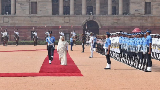 Hasina arrived in New Delhi on Friday at the invitation of PM Modi to hold bilateral consultations
