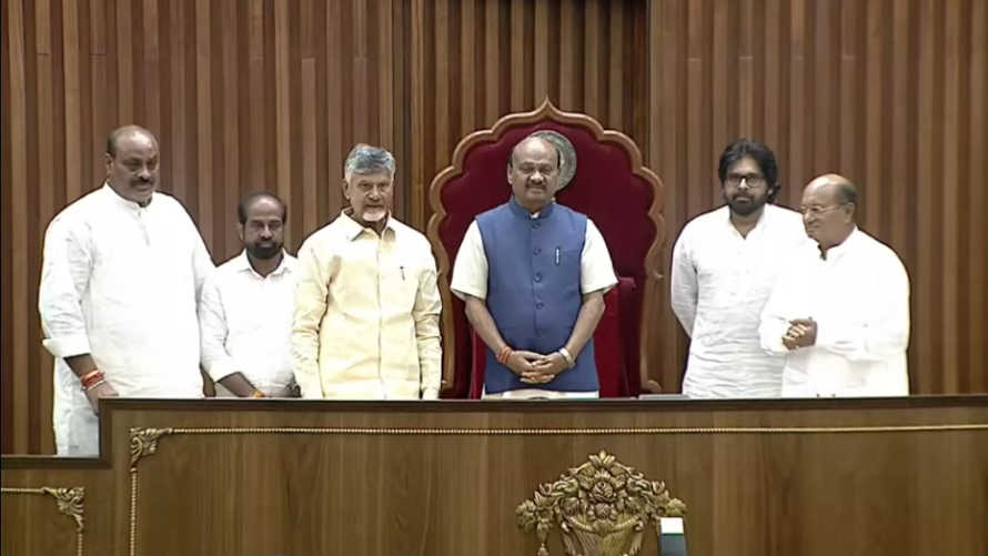 The Speaker was elected on the second day of the first Assembly session following the formation of the government by the National Democratic Alliance (NDA)