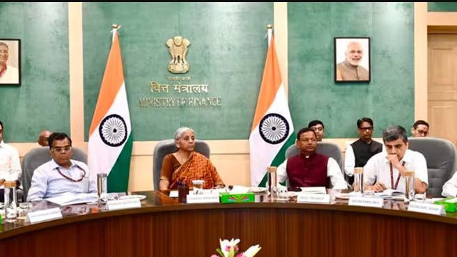 Union Minister for Finance Nirmala Sitharaman chaired pre-Budget consultations with the Finance Ministers of states and Union Territories to take their views on board for the upcoming Union Budget 2024-25 here on Saturday