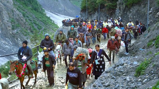 More than 266,000 pilgrims have participated in the ongoing Amarnath Yatra during the last 13 days, with an additional 4,434 devotees departing for Kashmir on Friday