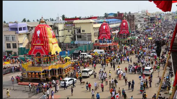 Amid chants of Jai Jagannath, the pulling of chariots of Lord Balabhadra, Lord Jagannath and Devi Subhadra began at around 4 pm in Odisha’s Puri today