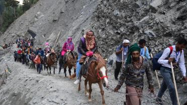 According to reports, 12,539 pilgrims participated in the pilgrimage that day, marking the 24th day of the annual yatra. This brings the total count of pilgrims at the 3,880-meter high cave shrine to 4,08,518