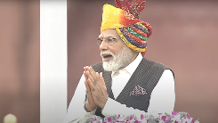 Prime Minister Narendra Modi on Tuesday greeted people on the occasion of the country's 77th Independence Day. 