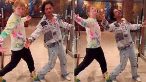 After Armaan Malik, Ed Sheeran does SRK's iconic pose with the man himself