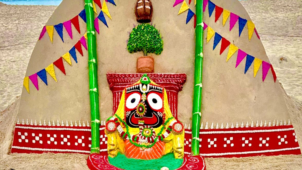 Pana Sankranti 2024: Sudarsan Pattnaik wishes people with beautiful sand art