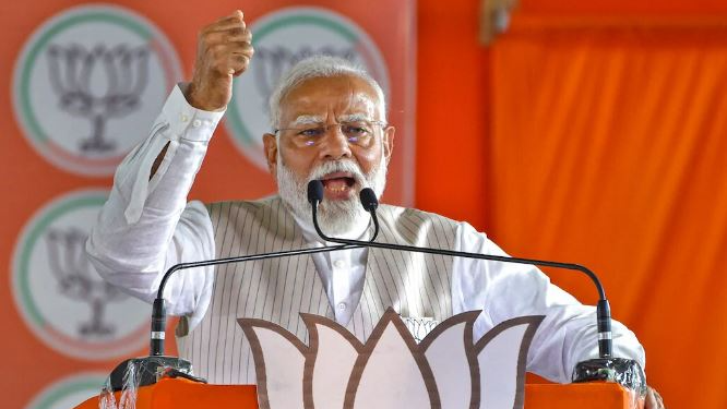 The Prime Minister is scheduled to address a public meeting in Maharashtra's Kolhapur at 5:00 p.m. From there, he will proceed to South Goa to hold an election rally there at around 7:00 p.m.
