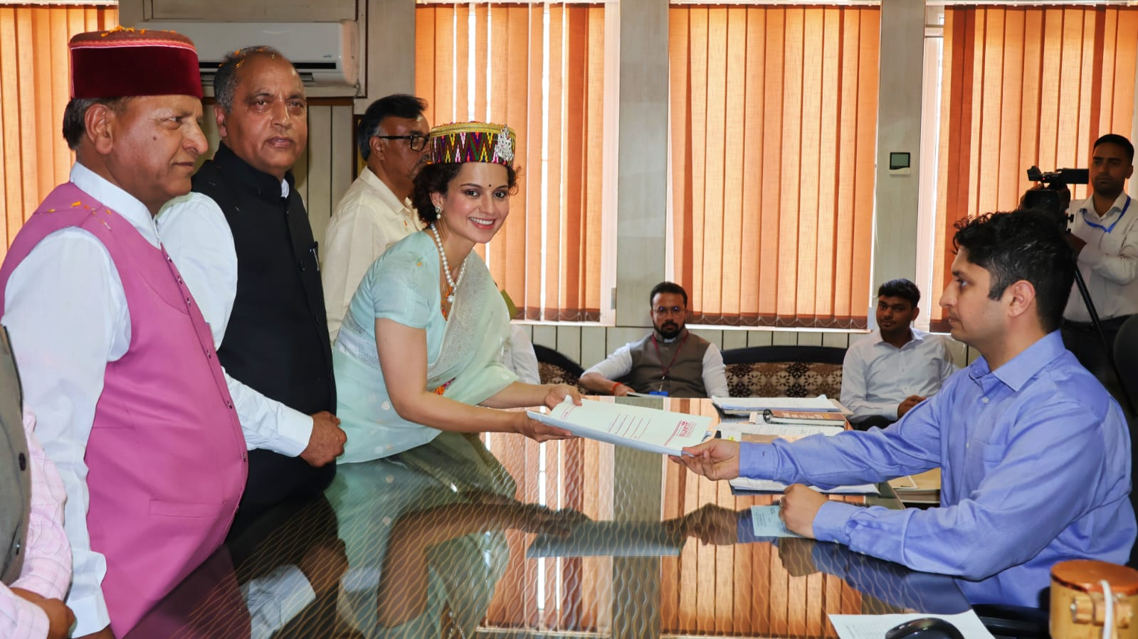 Lok Sabha elections: Kangana Ranaut files nomination from Himachal’s Mandi