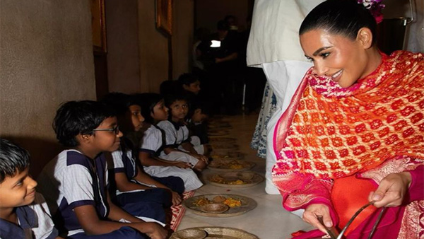 Kim Kardashian visits ISKCON Temple, serves food to children
