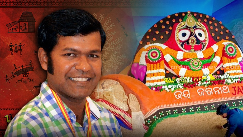 Pravasi Bharatiya Divas: Sudarsan Pattnaik creates sand art in Bhubaneswar welcoming delegates