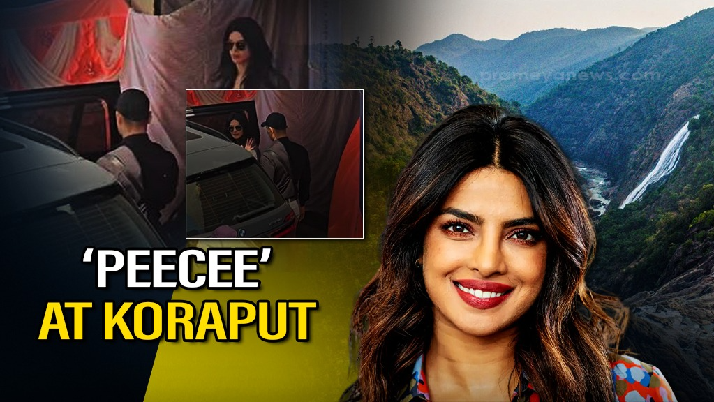 Priyanka Chopra has created a buzz in Koraput with her presence as stepped out of her hotel this afternoon.