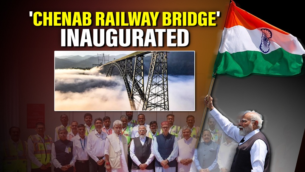 PM Modi inaugurates 'Chenab Railway Bridge', launches two Vande Bharat trains in J&K